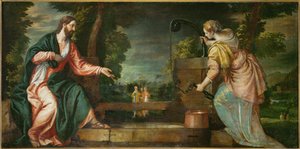 Christ and the Samaritan Woman at the Well by (1528-88) Veronese