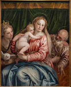 Madonna and Infant Jesus between St. Catherine of Alexandria and Peter (detail) by (1528 88) Veronese