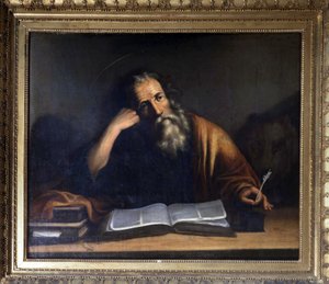 Saint Mark Writing the Gospel - Church of La Turbie by Veronese