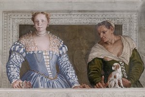 Donna Barbaro and her nurse, the Hall of Olympus (detail)