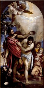 The baptism of Christ by Veronese