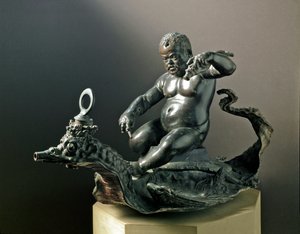 The Dwarf Morgante Braccio di Bartolo, the Dwarf of Cosimo I de Medici. Bronze Sculpture by Giambologna by Giambologna