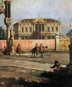 Detail of a Town House and a Public Square (detail)