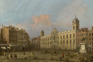 London, a View of Northumberland House, Looking Eastward by Canaletto