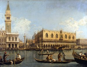 View of the Ducal Palace in Venice by Canaletto