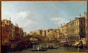 The Great Canal and Bridge Rialto in Venice