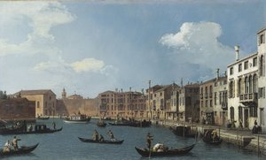 View of the Santa Chiara Canal, Venice, circa 1730 by (1697 1768) Canaletto