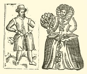 Illustration for The Roxburghe Ballads (woodcut) by (after) English School