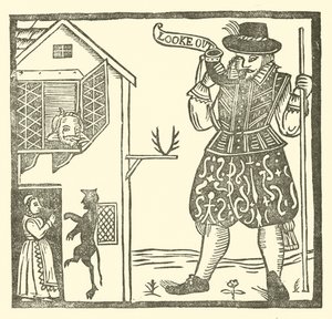 Illustration for The Roxburghe Ballads (woodcut) by (after) English School