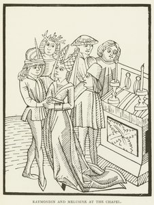 Raymondin and Melusine at the chapel