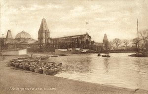 Alexandra Palace, Lake by (after) English photographer