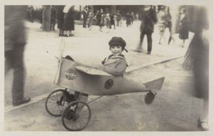 Boy in a Toy Aircraft