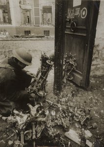 Candlesticks Tied in Bundles, Ready for Removal by the Germans, but Left Behind
