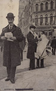 Newsboys by (after) English photographer