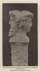 Piece of Sculpture, Probably Intended to Represent the God Janus