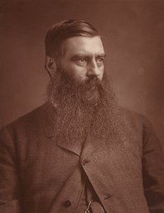 Portrait of G A Henty by (after) English photographer