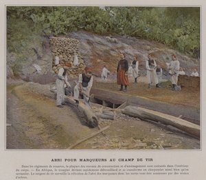 Shelter for Markers at the Shooting Range by (after) French Photographer