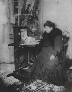 Jeanne Bloch and Her Parrot