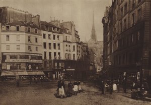 The old Place Maubert by (after) French Photographer