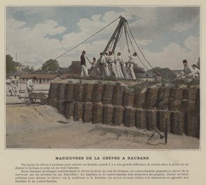 Maneuvers of the Guyed Shear Legs by (after) French Photographer