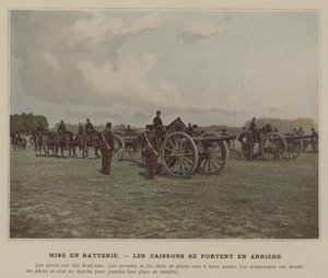 Setting Up the Battery, The Caissons Move Back