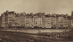 Quai Le Pelletier around 1855, now part of Quai de Gesvres by (after) French Photographer
