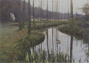 Vaux de Cernay, The Stream (coloured photo)