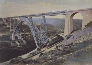 Garabit Viaduct (coloured photo) by (after) French Photographer