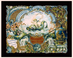 Advertising card for Mazerand printers, Cirey-sur-Vezouze, France