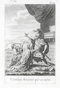 Coriolanus Disarmed by His Mother