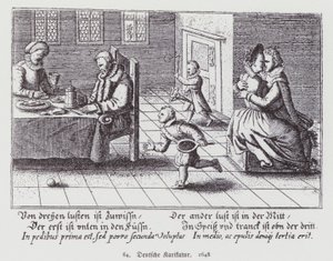 German Cartoon by (after) German School