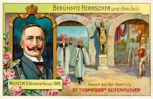 Kaiser Wilhelm II visiting the Saalburg, Germany