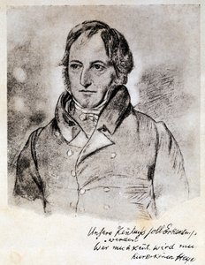 Portrait of Georg Wilhelm Friedrich Hegel (1770-1831), German Philosopher and Idealist. Engraving After a Drawing by G. Hensel by (after) German School