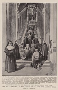 The Holy Staircase at the Church of St John the Lateran, Rome by (after) Italian School