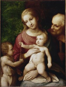 Holy Family with St. John the Baptist as a Child by (c.1489 1534) Correggio