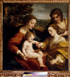 The Mystical Marriage of Saint Catherine of Alexandria with Saint Sebastian