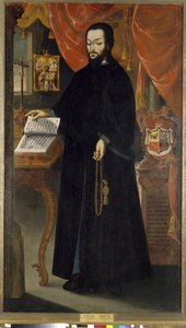 Portrait of Prince Dmitriy, Monk of the Kiev Monastery of the Caves by (d.1769) Hieromonk Samuil