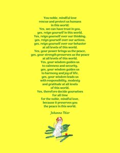 You noble, mindful love rescue and protect us humans in this world - Version 2