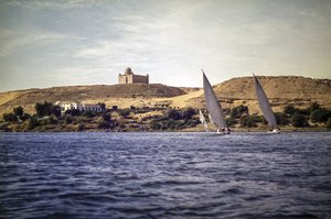 Boats on the Nile by Detlef B. Fischer