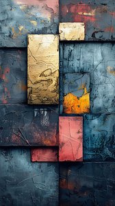 Geometric shapes Painting Pattern by F. Abderrahim