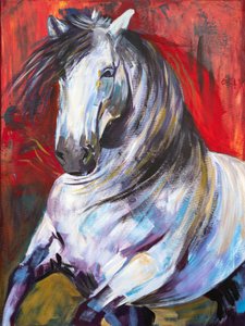 At a Gallop by H.Opitz