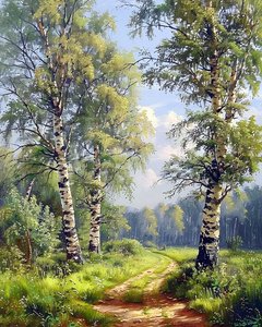 Landscape with Enchanted Forest by F. Abderrahim