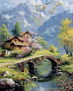 Beautiful Landscape with a Lake