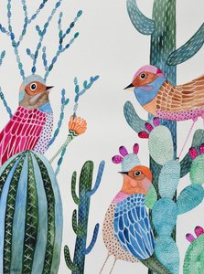 Hungry Birds by Marys Watercolors