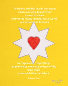 The Joy-Bringing Star of Heartlove - Version 2 by Johanna Thier