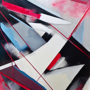 Abstract Splash Creative Expression in Brushstrokes by F. Abderrahim