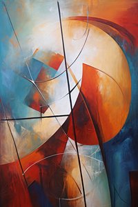 Shapes and Lines Abstract Art by F. Abderrahim