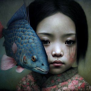 Happiness is a warm fish by F. Abderrahim