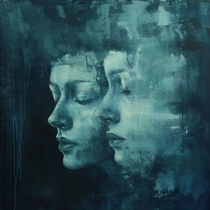 Double Face Painting in Sadness by F. Abderrahim