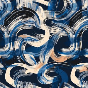 Vibrant Abstract Brushstrokes, Abstract Texture Design by F. Abderrahim
